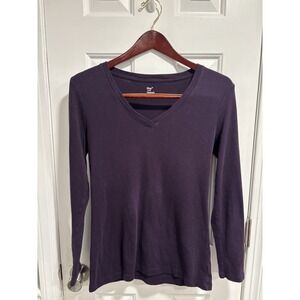 GAP Women's Purple Super Soft Long Sleeve T-Shirt Size Medium